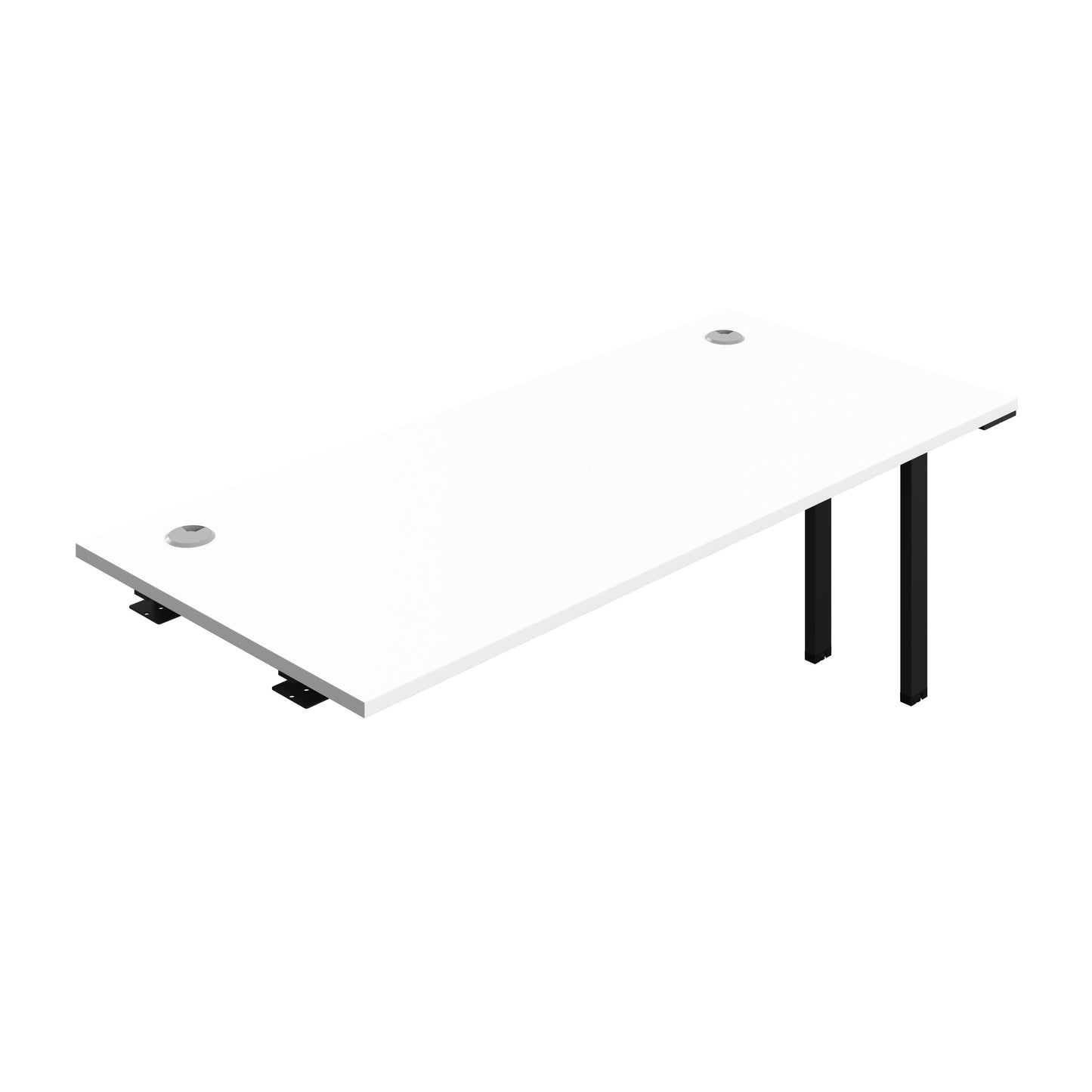 Synergy|1P Bench Extension|Cable Ports|1800X700|White-Black