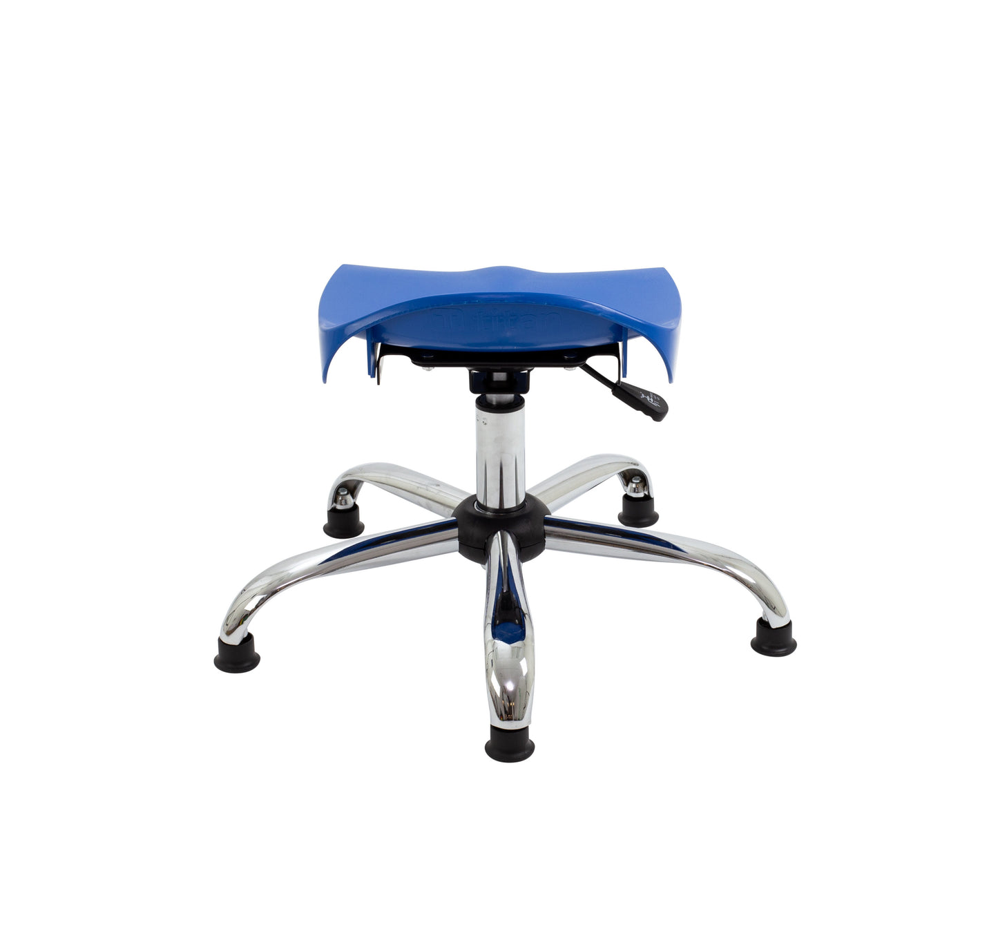 Titan Swivel Junior Stool with Chrome Base and Glides