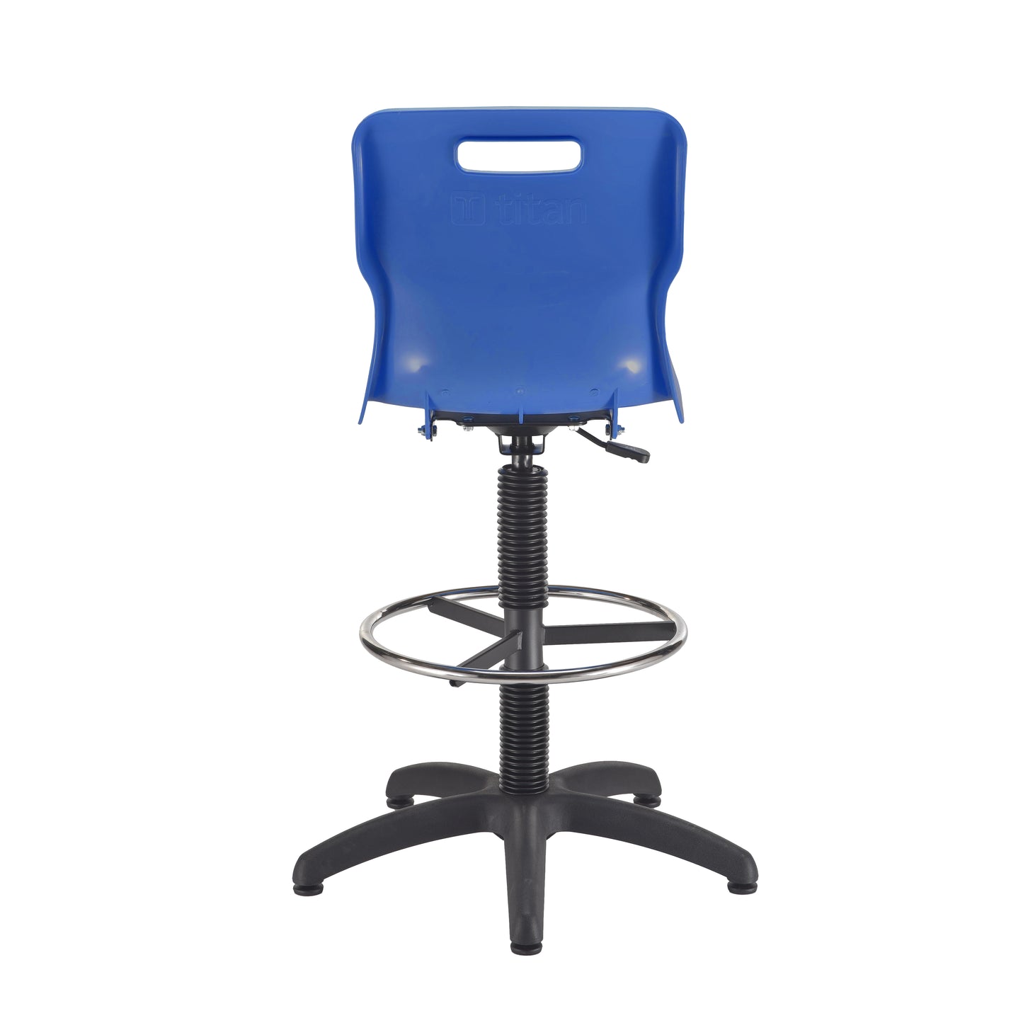 Titan Swivel Senior Chair with Plastic Base, Castors and D-Kit