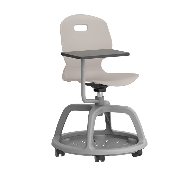 Titan Arc Community Swivel Chair with Arm Tablet