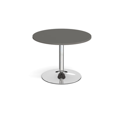 Trumpet base circular boardroom table - TB10C-C-OG