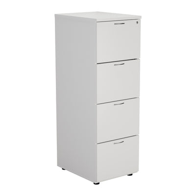 Aztec|4 Drawer|Wooden|Filing Cabinet|465x600x1365|White