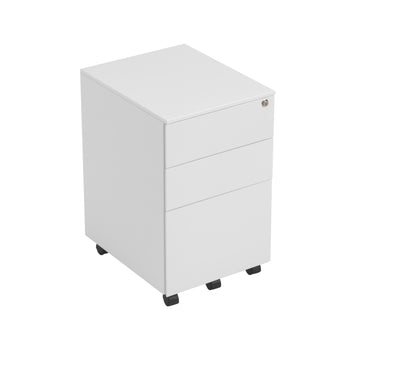 Talos|3 Drawer|Steel|Mobile|Pedestal |380x470x615|White