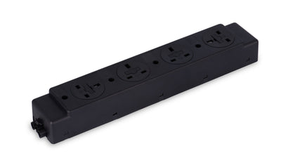 Underdesk Power Module with x4 UK Power|Black