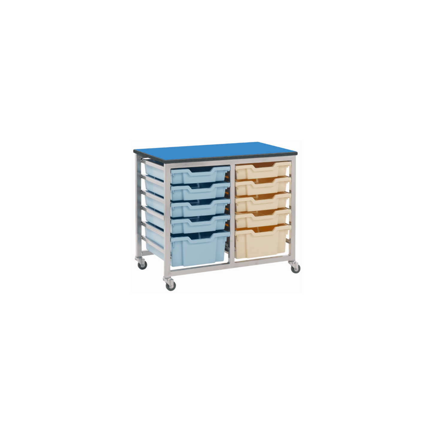 Metalliform Mobile 8000 Double 12 Tray Storage Unit