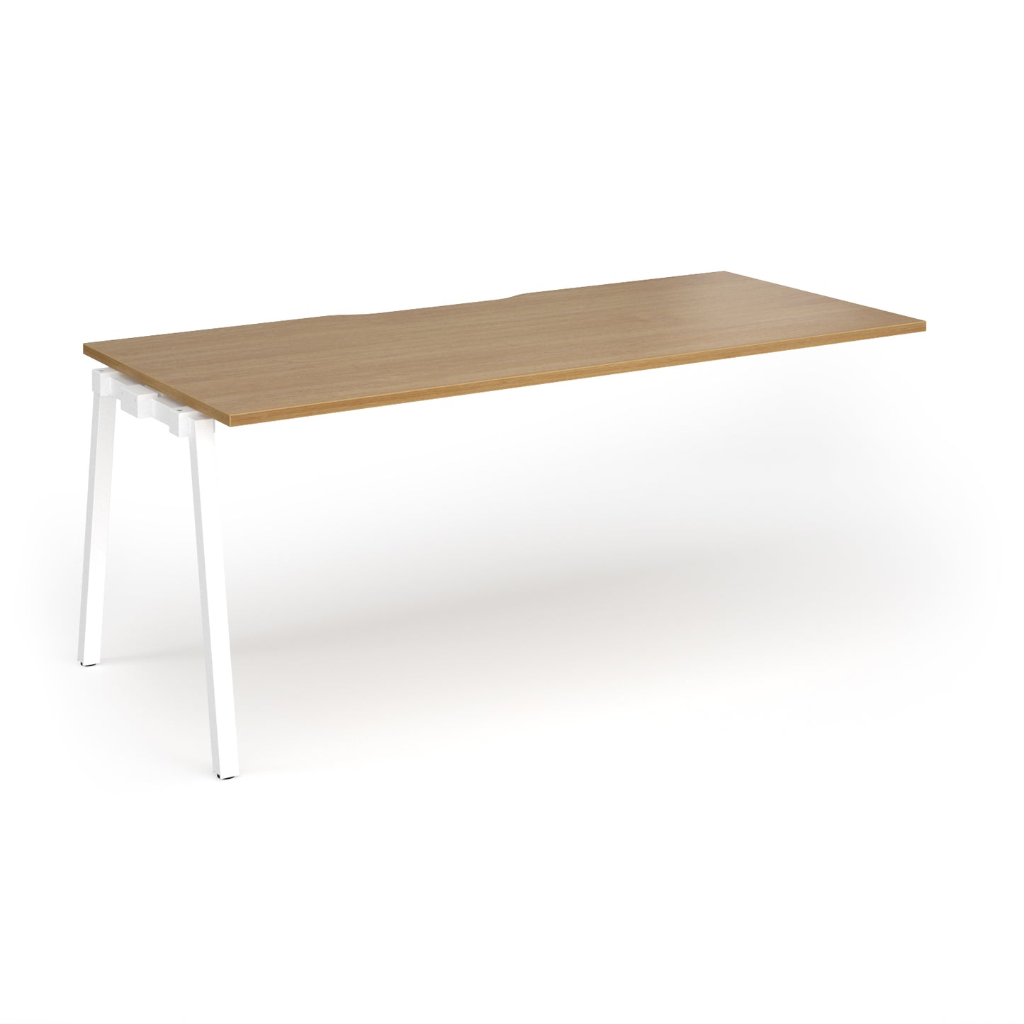 Connex Plus Angled Frame Single Add on Desk - ACO188-AB-WH-O
