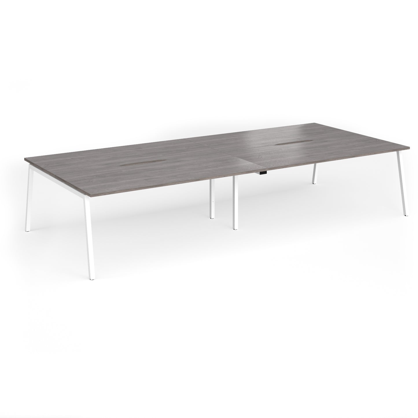 Connex Plus Angled Frame Double Back to Back Desks - ACO36L16-WH-GO