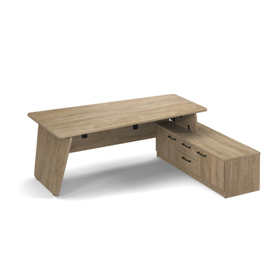 Anson Desk & Storage - Panel Leg - ANS-RD-BW
