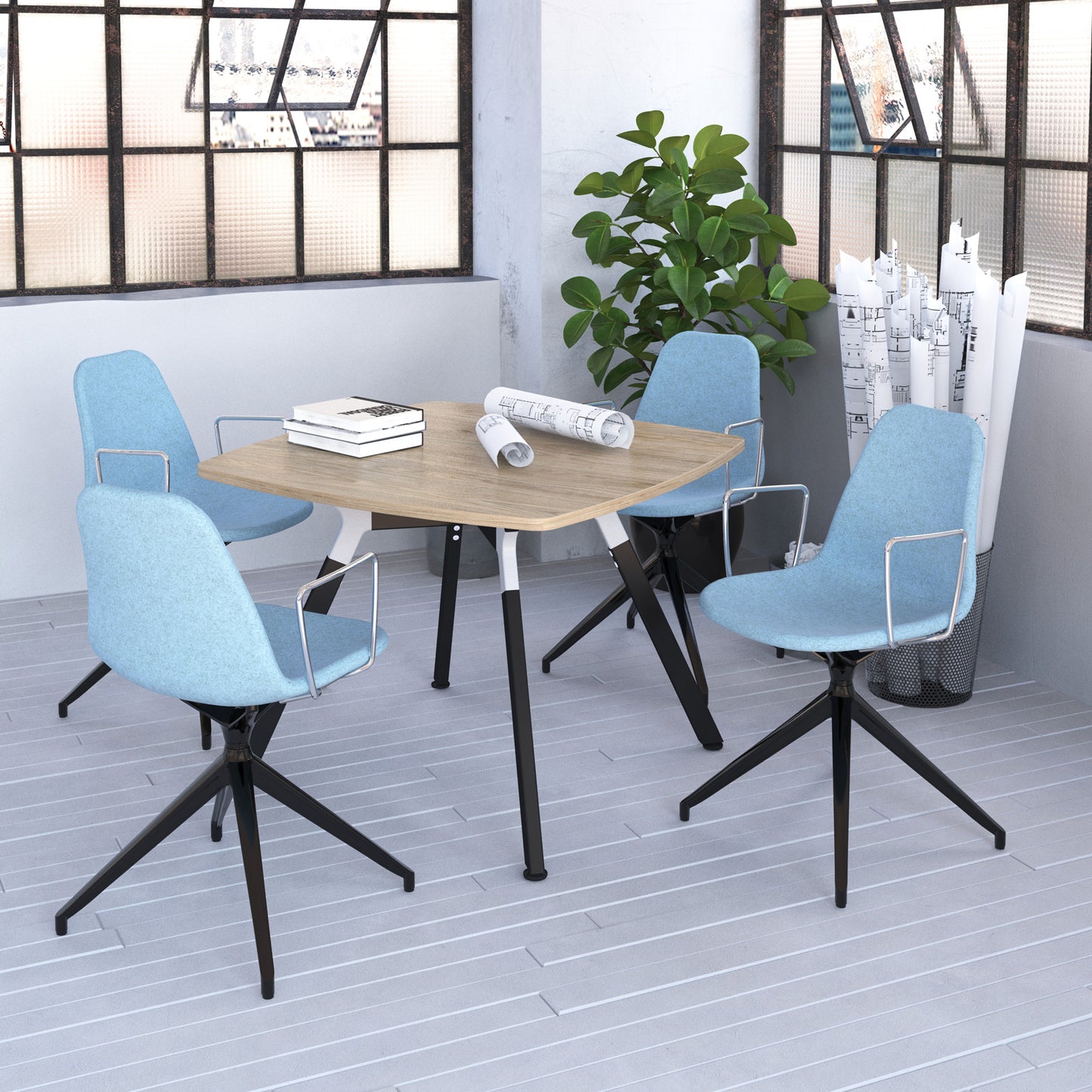 Anson executive square table