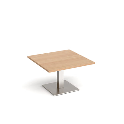 Brescia square coffee table with flat square base - BCS800-BS-B
