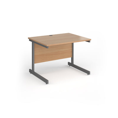 Contract 25 cantilever leg straight desk - CC10S-G-B