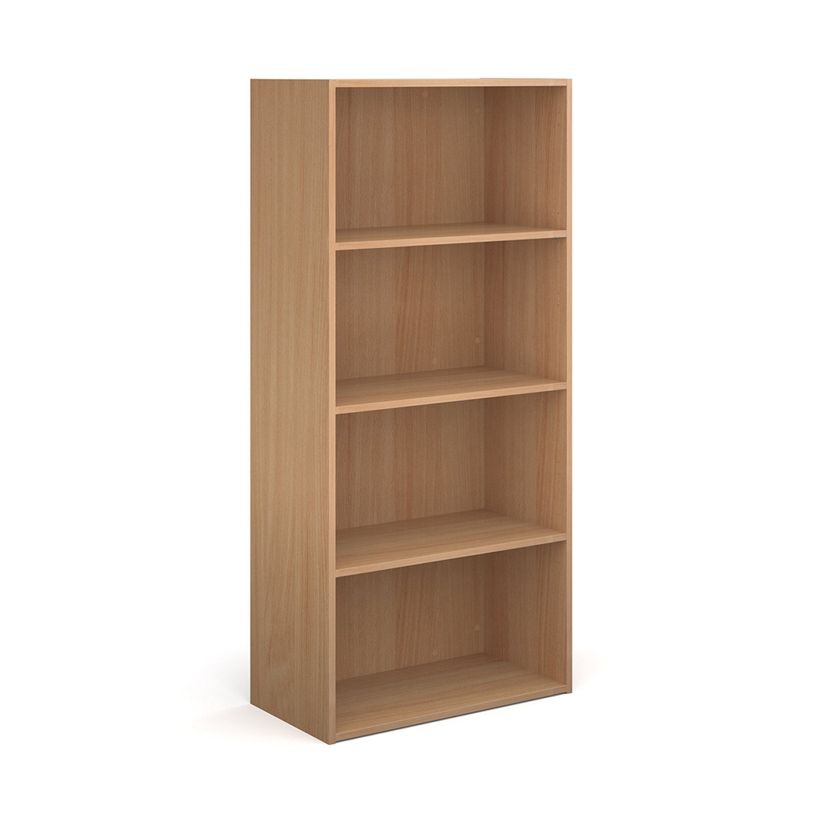 Contract bookcase with shelves 1630mm High - White