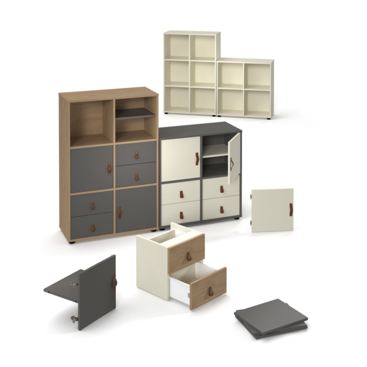 Cube storage unit insert