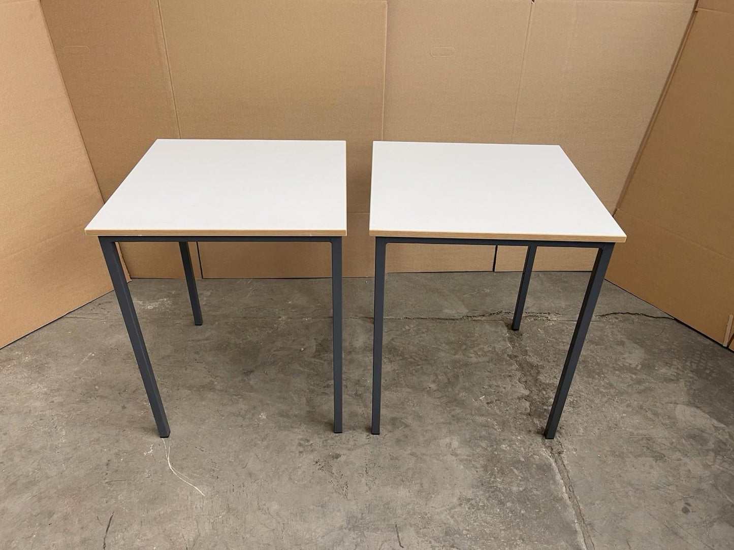 White Stacking Tables - 4 AVAILABLE- CAN DELIVER