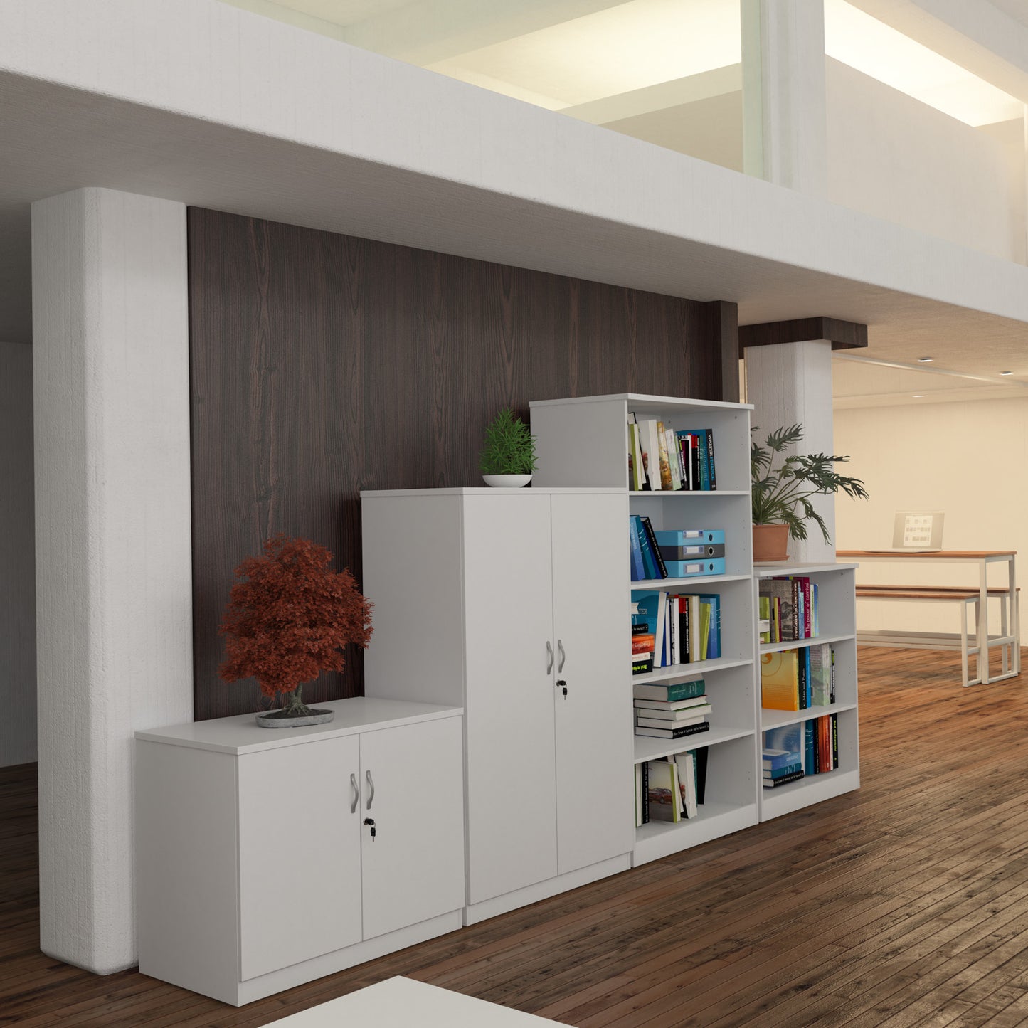 Deluxe bookcase with shelves