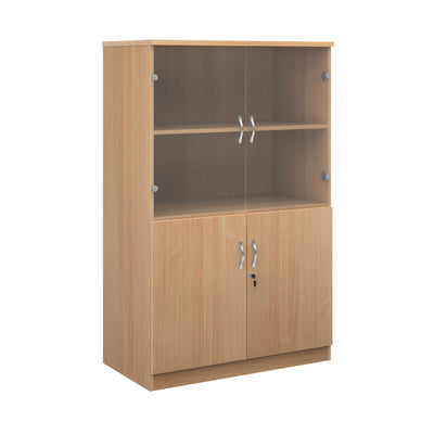 Deluxe combination unit with glass upper doors - DG16B