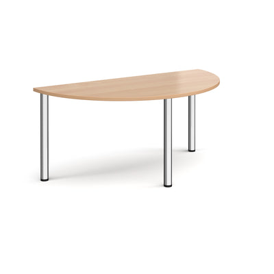 Semi circular radial leg meeting table - DRL1600S-C-B