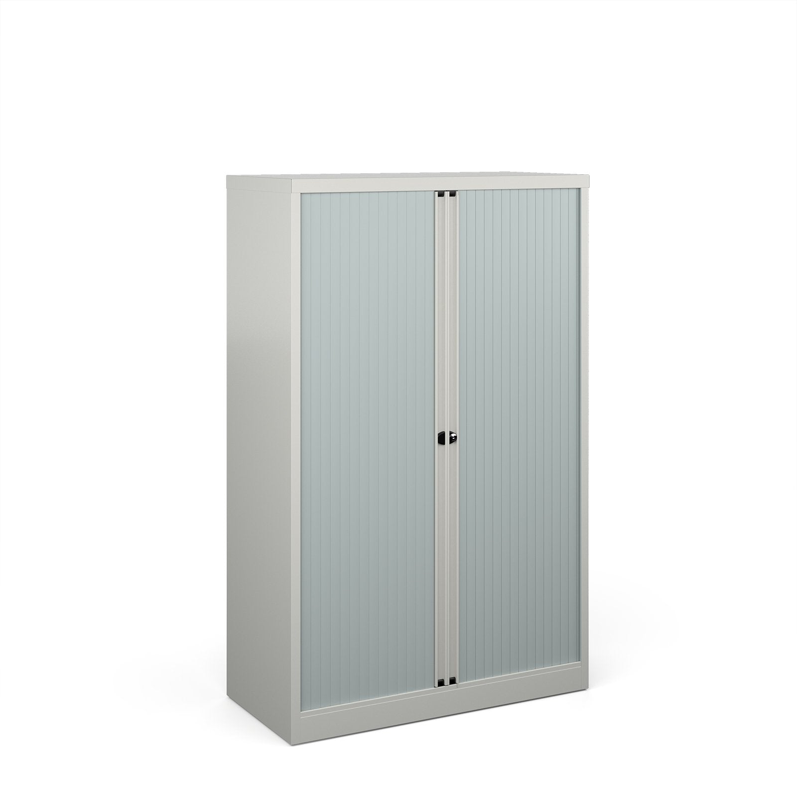Bisley Systems Storage Tambour Cupboard 1570mm High - White