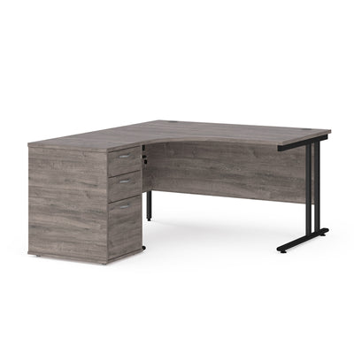 Maestro 25 left hand ergo desk with pedestal - EBK14LGO
