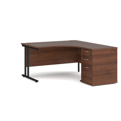 Maestro 25 right hand ergo desk with pedestal - EBK14RW