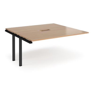 Adapt square power ready add-on boardroom table - EBT1616-AB-CO-K-B
