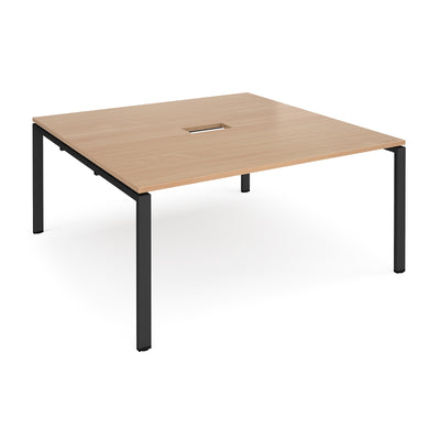 Adapt square power ready boardroom table - EBT1616-CO-K-B