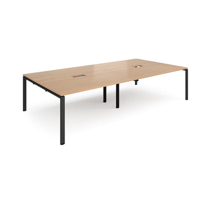 Adapt rectangular power ready boardroom table - EBT3216-CO-K-B
