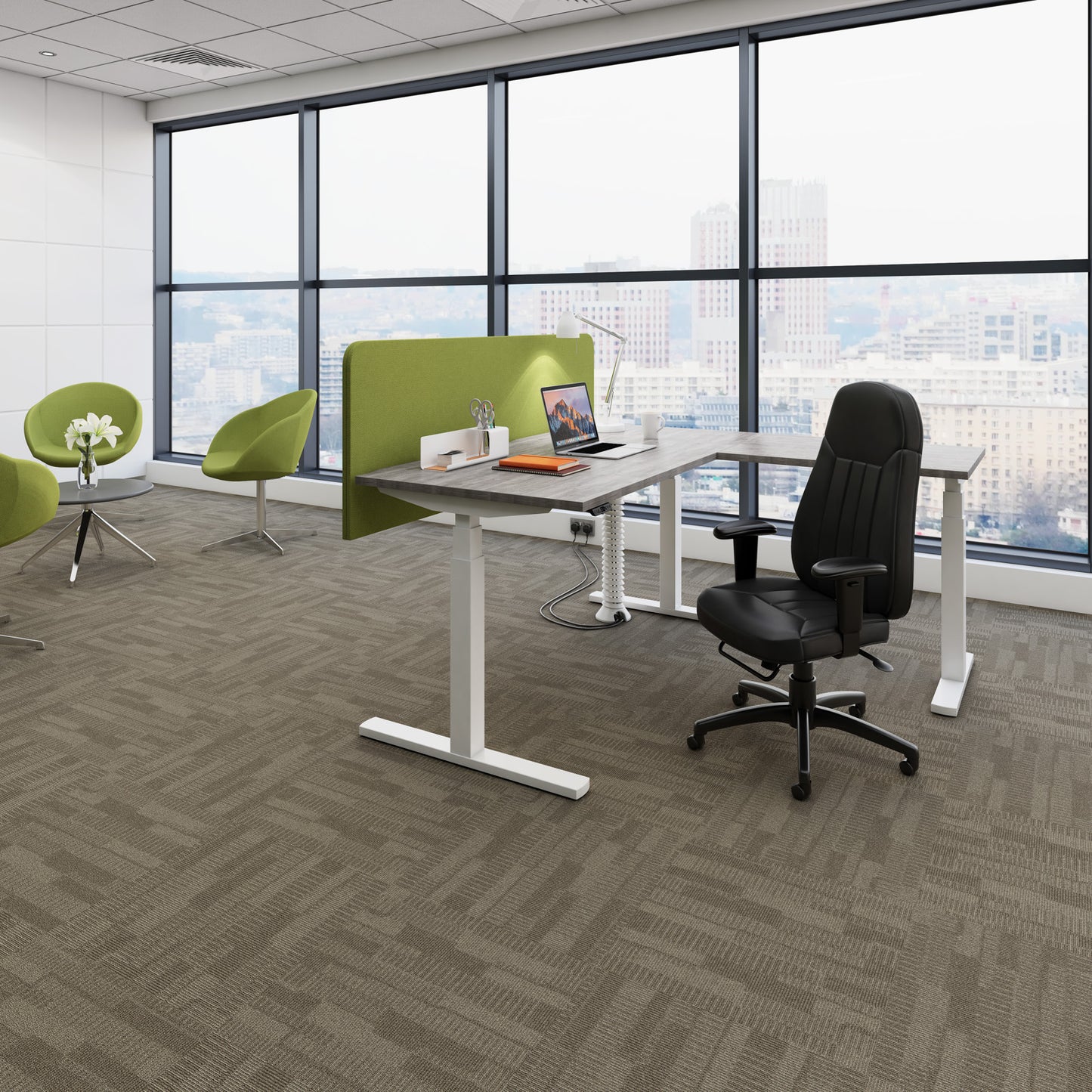 Vibe Elev8 screen for single desks