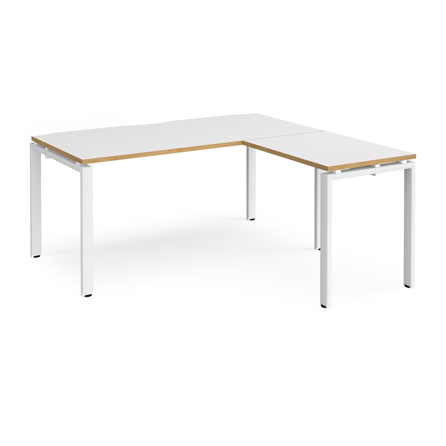 Adapt straight desk with return
