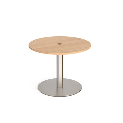 Eternal power ready circular meeting table - ETN10C-CO-BS-B