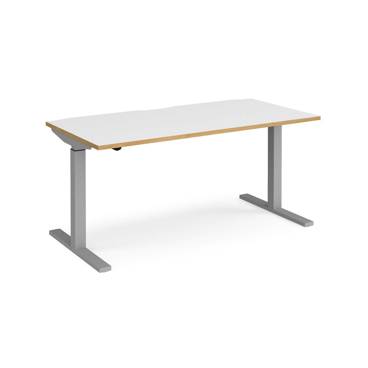 Elev8 contract straight sit-stand desk 800mm deep - available in multiple colours and sizes