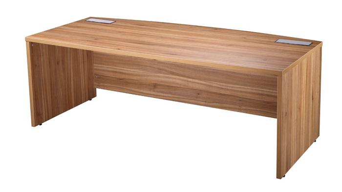 Executive Straight Desk In American Black Walnut