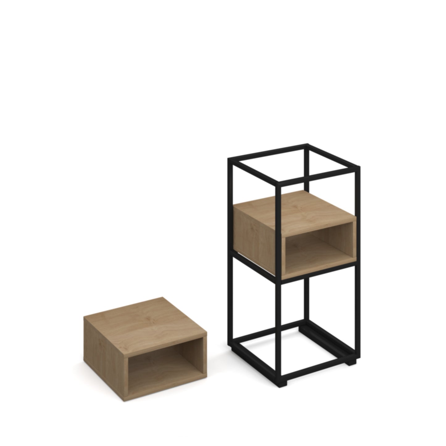 Flux modular storage cubby double shelf