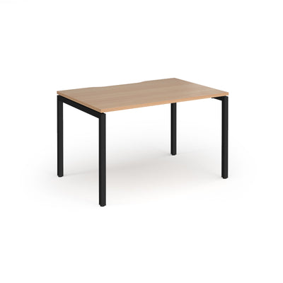 Connex Plus Goal Post Single Desk 800mm deep - GCO128-K-B