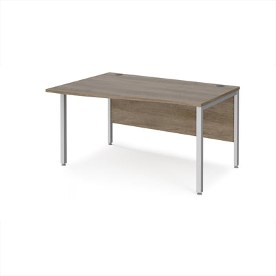 Maestro 25 bench left hand wave desk - MB14WLSNO