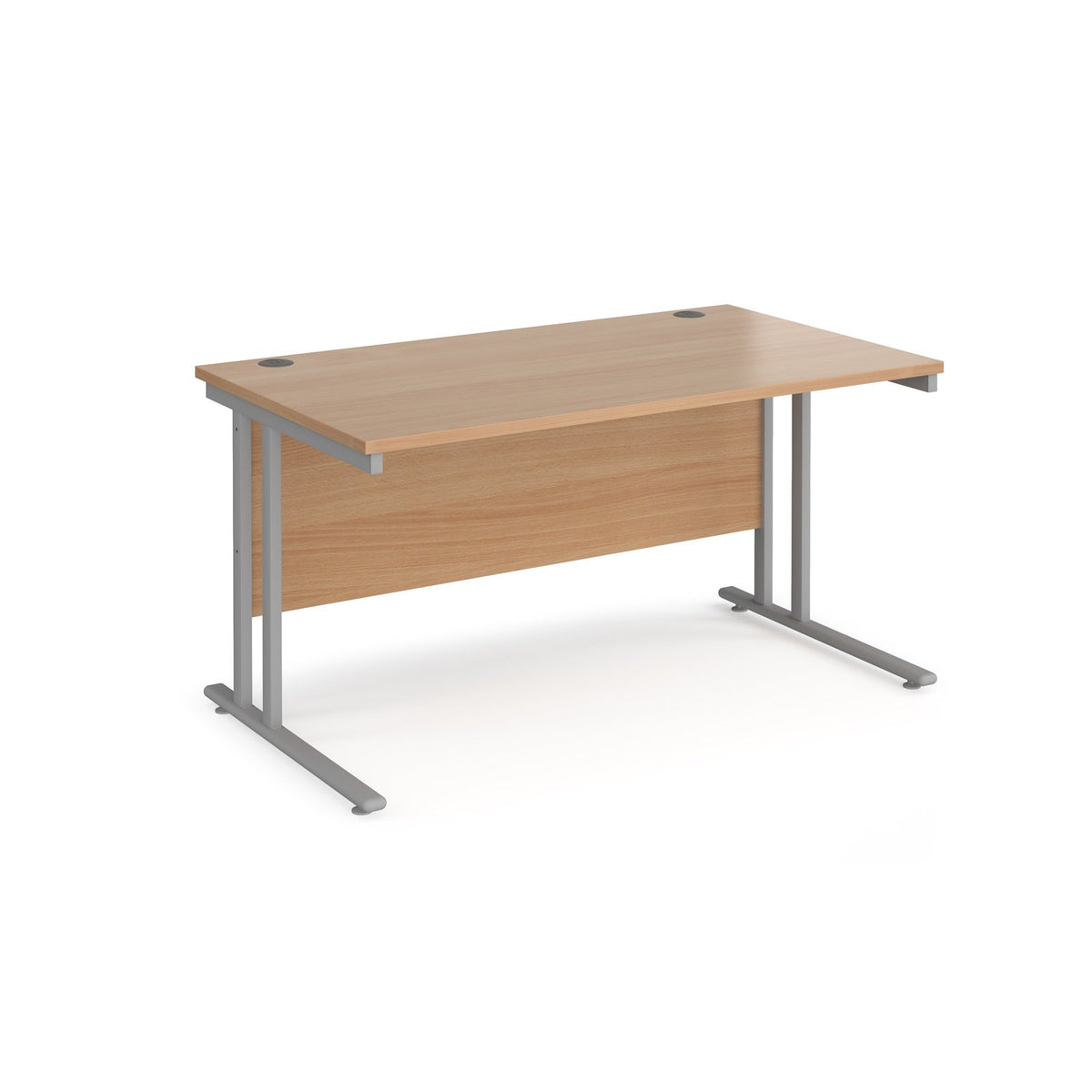 Maestro 25 Straight Office Desks – 800mm Deep Cantilever Workstation Desks – Available in Multiple Sizes & Colours
