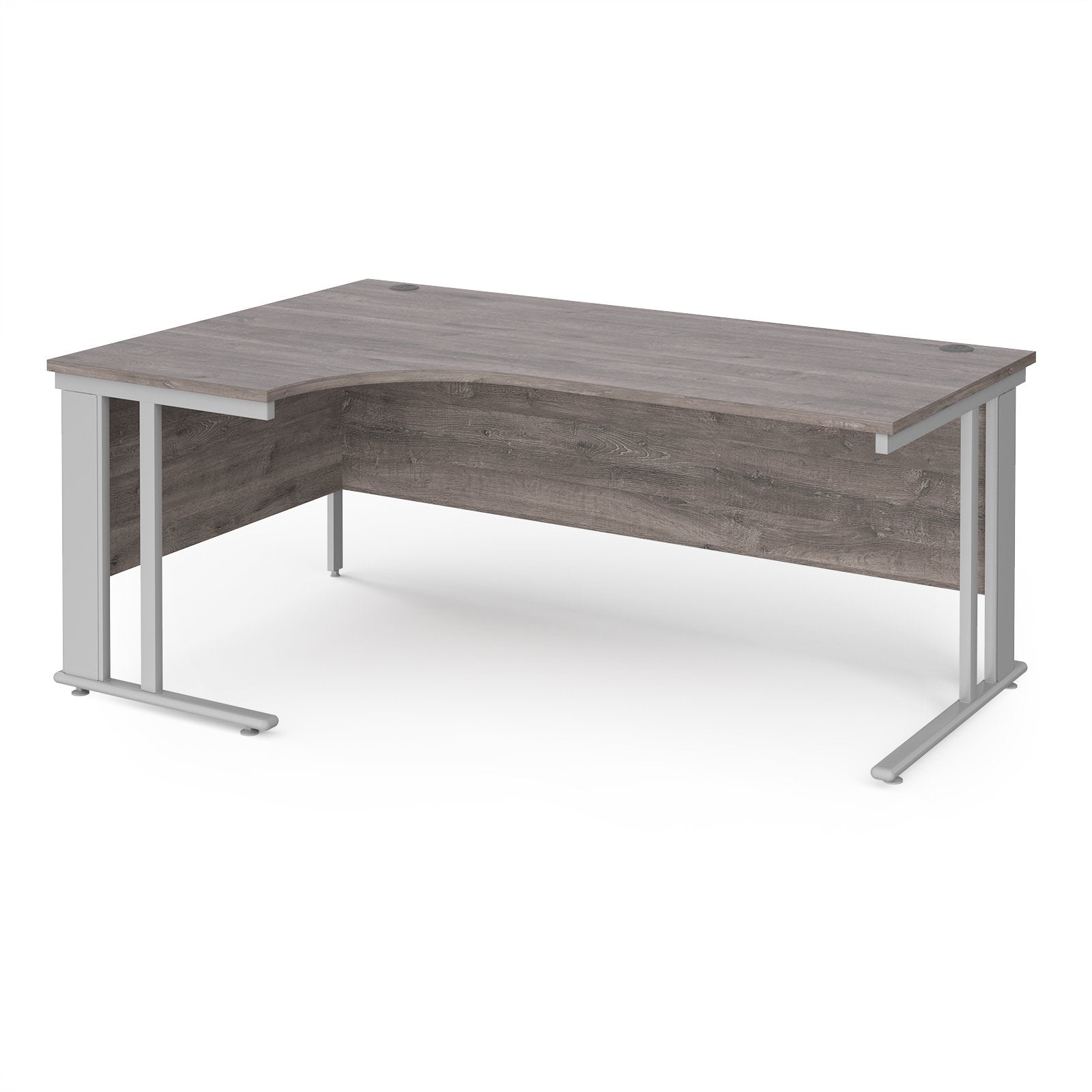 Maestro 25 cable managed left hand ergonomic corner desk