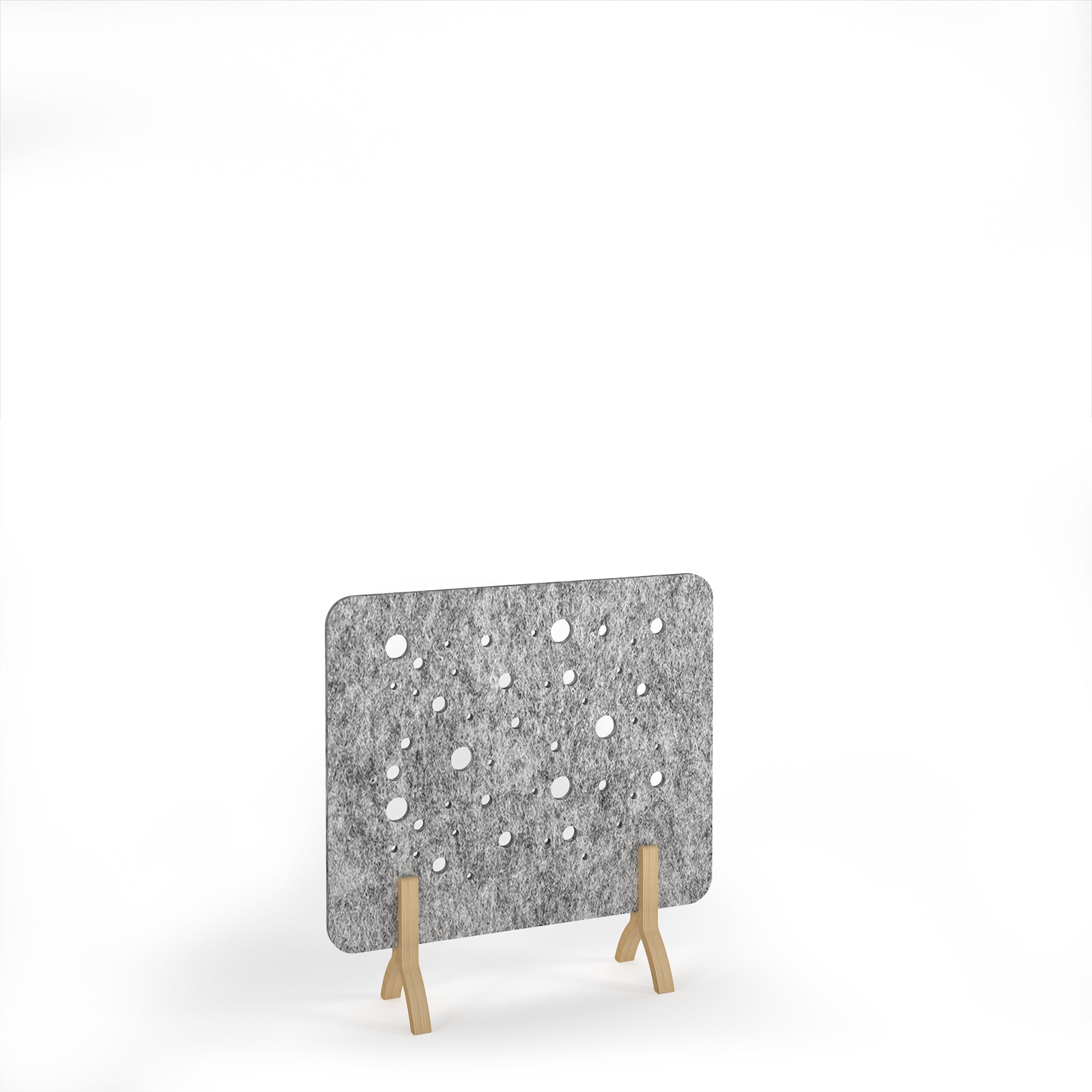 Moon Accoustic Floor Standing Screen Wooden Legs