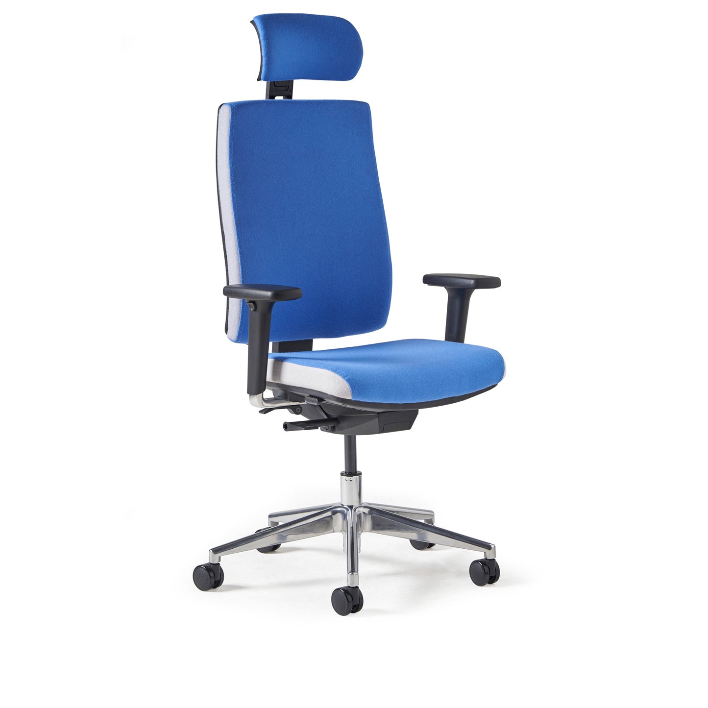 Miku fabric back plus headrest - aluminium - MKFH22