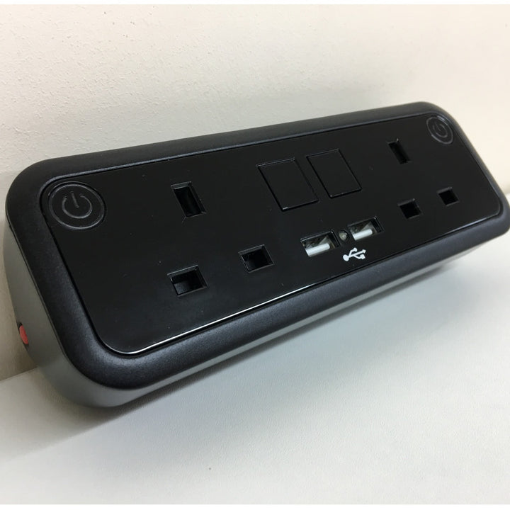 2x UK socket, dual USB A charging