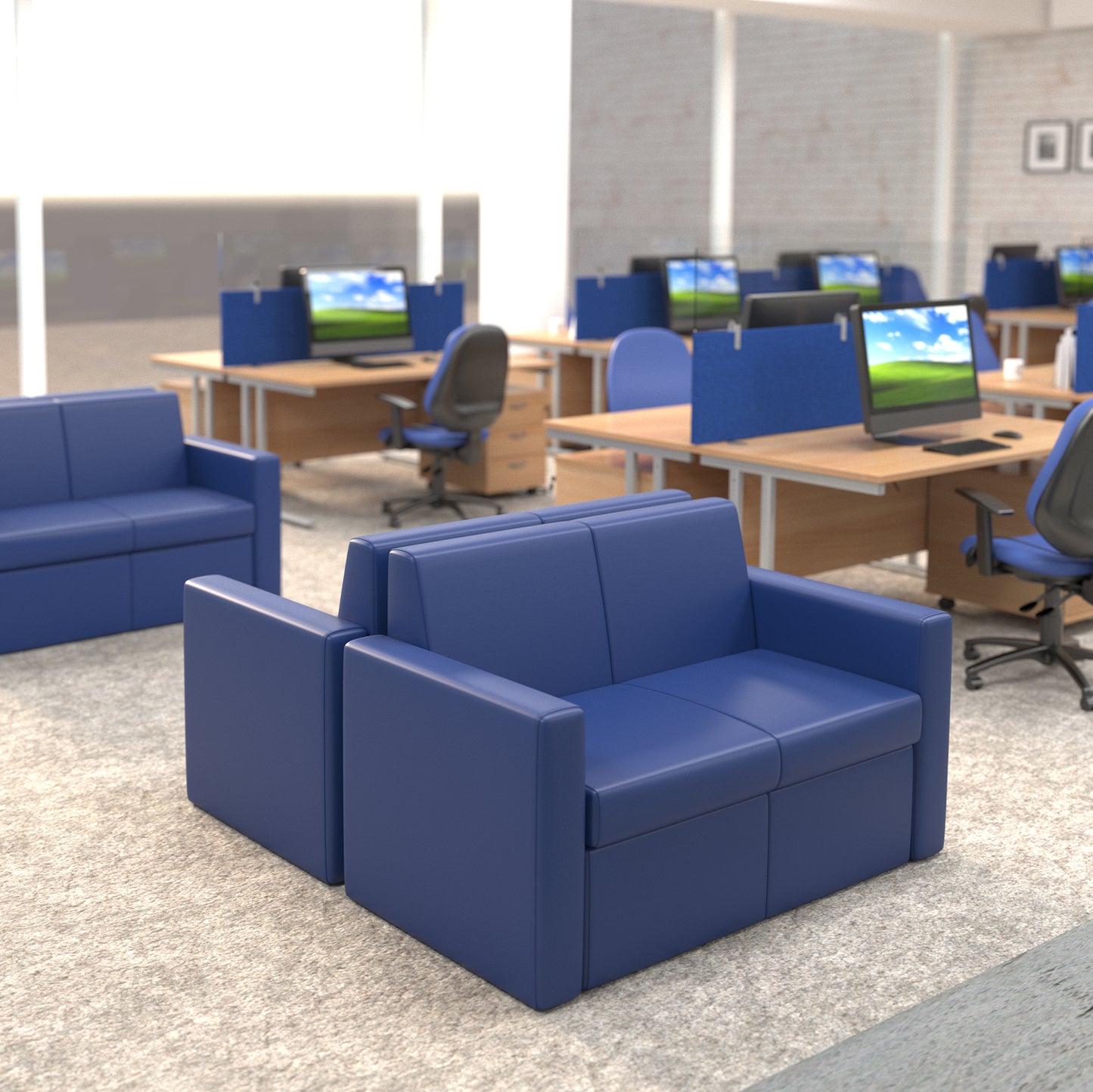 Oslo square back reception seating