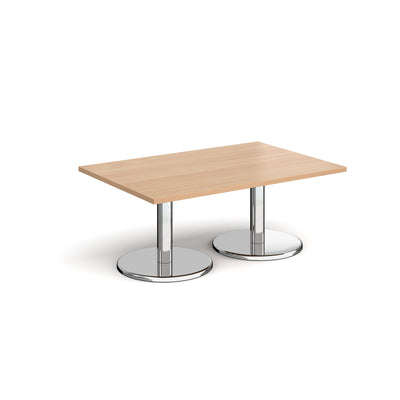 Pisa rectangular coffee table with round bases - PCR1200-B