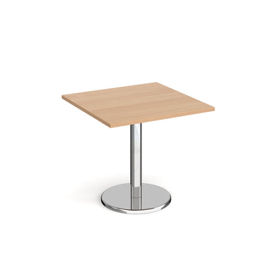 Pisa square dining table with round base - PDS800-B