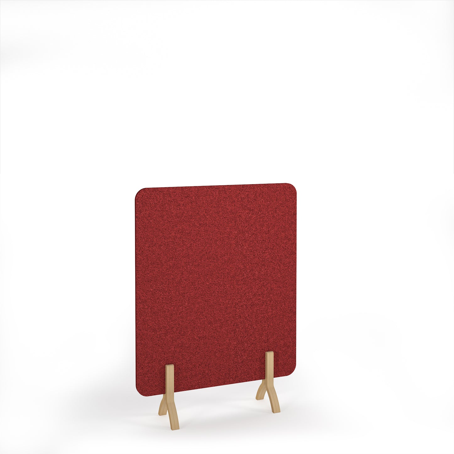 Plain Accoustic Floor Standing Screen Wooden Legs - PFSC1600-WF-PR