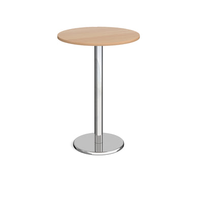 Pisa circular poseur table with round base - PPC800-B