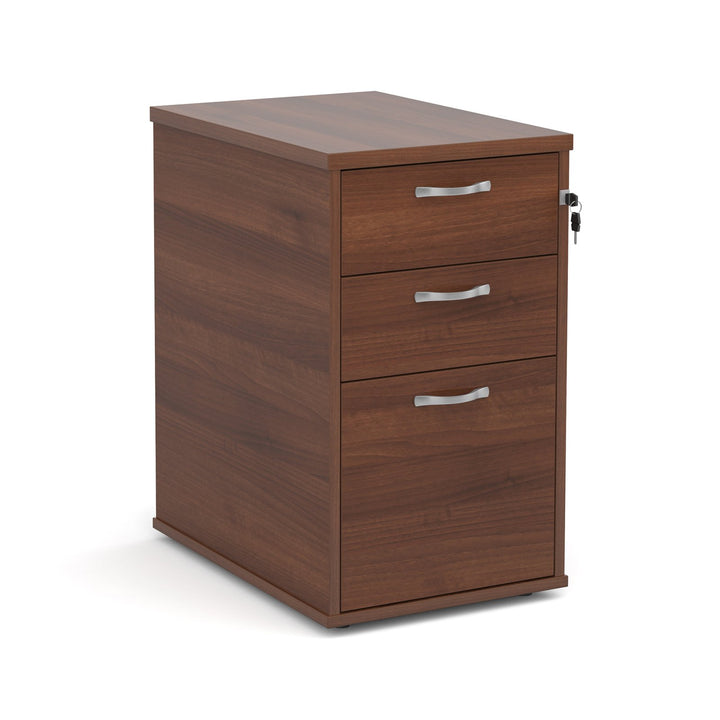 Desk High Pedestal 600mm With Silver Handles - in multiple colours available