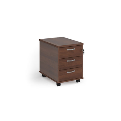 Mobile pedestal with silver handles - R3MW