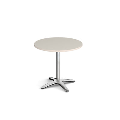 Roma circular dining table with 4 leg base - RDC800-LG
