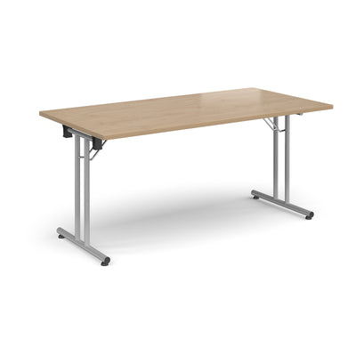 Rectangular folding leg table with straight feet - SFL1600-S-KO