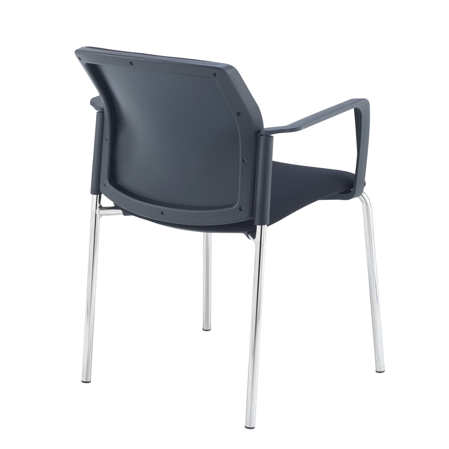 Santana 4 leg stacking chair fully upholstered